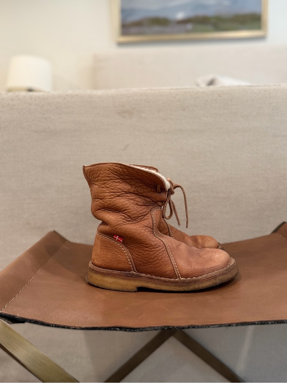 Duck Feet Århus Nut Wool-Lined Brown Leather Boots